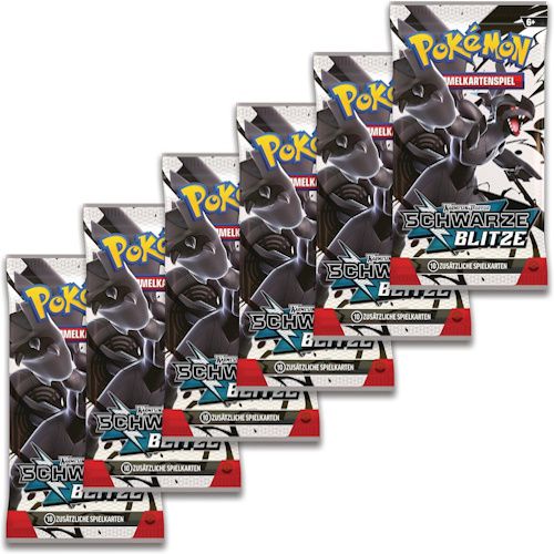 🃏 6x Boosterpacks Pokémon Karmesin & Purpur – Schwarze Blitze für 29,94€ (statt 46€)