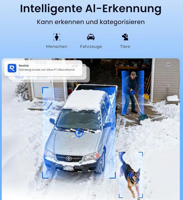 📷 reolink Altas PT Ultra 4K AI Überwachungskamera mit Wifi6 + Solar Panel für 149,99€ (statt 170€)