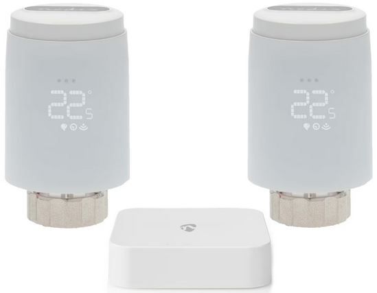 ❄️ 2er Set Nedis SmartLife Thermostate + Zigbee Gateway für 44,79€ (statt 70€)
