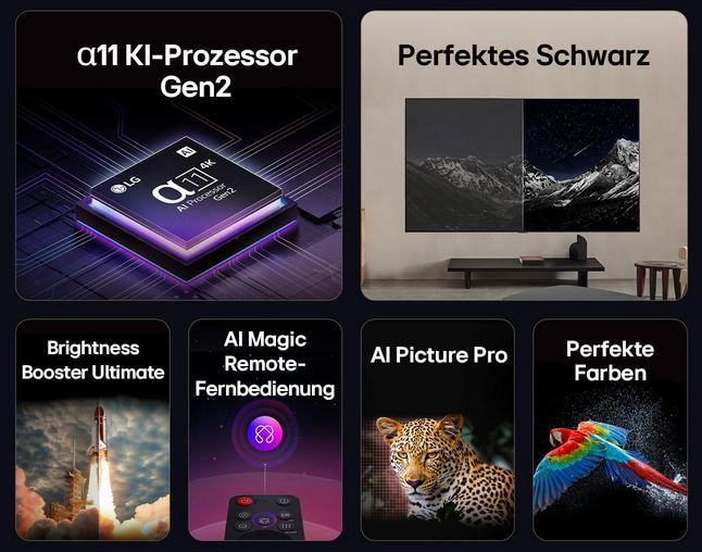 📺 LG OLED83G57LW 83 📺 LG OLED83G57LW 83 4K OLED evo AI TV, bis zu 165Hz für 3.899€ (statt 4.700€)