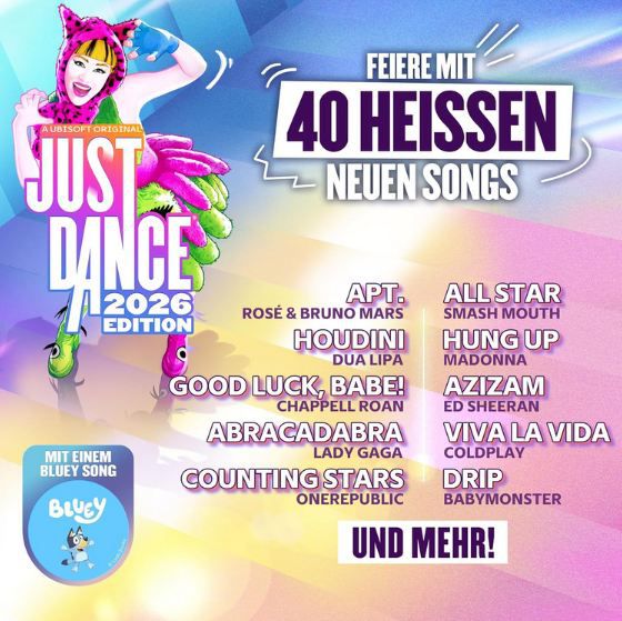 🕺 Just Dance 2026 Edition, Nintendo Switch für 27,99€ (statt 34€)