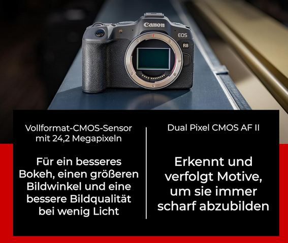 📷 Canon EOS R8 Vollformat Systemkamera inkl. 2 Batterien für 1.249€ (statt 1.436€)