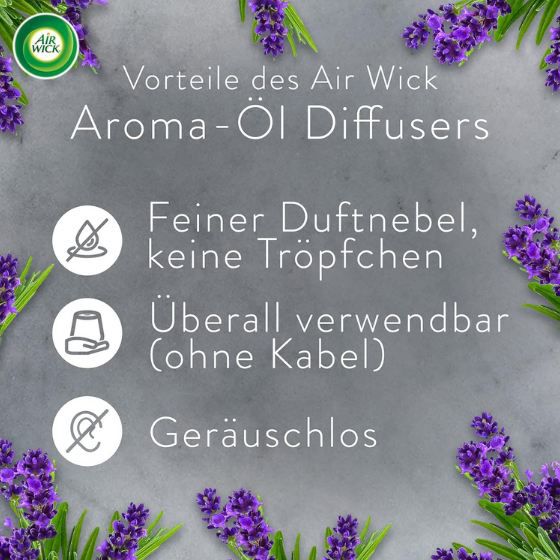 🪻 Air Wick Lavendel Aroma-Öl Starter Set mit Diffusor & 2 x 20ml ab 12,23€ (statt 17€) 🪻 Air Wick Lavendel Aroma Öl Starter Set mit Diffusor & 2 x 20ml ab 12,23€ (statt 17€)