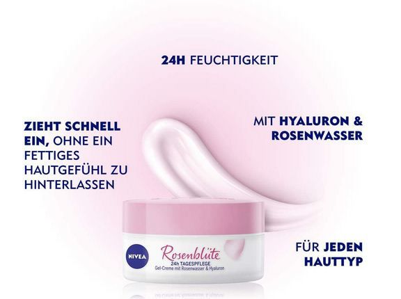 🧴 Nivea 24h Tagespflege Rosenblüte, 50ml ab 4,99€ (statt 9€)