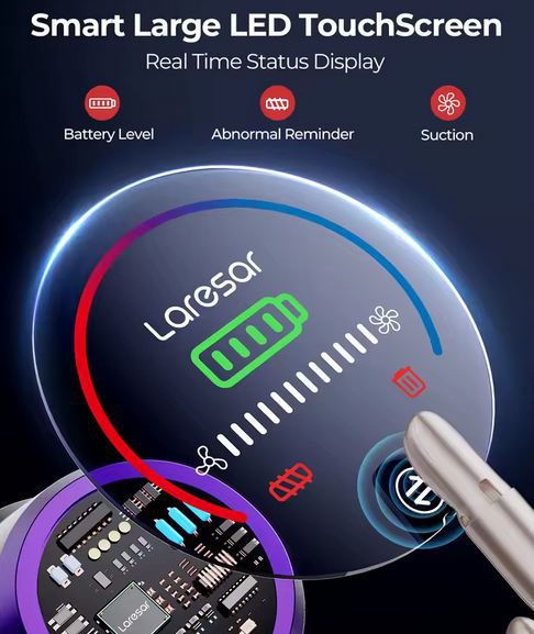 🧹 Laresar V8 Elite 8 Akku-Staubsauger mit 500 Watt für 68,62€ (statt 140€) 🧹 Laresar V8 Elite 8 Akku Staubsauger mit 500 Watt für 68,62€ (statt 140€)