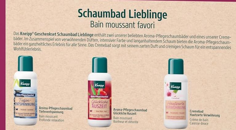 🛀 3er Pack Kneipp Geschenkset Schaumbad Lieblinge, je 100ml ab 4,31€ (statt 6€) 🛀 3er Pack Kneipp Geschenkset Schaumbad Lieblinge, je 100ml ab 4,31€ (statt 6€)