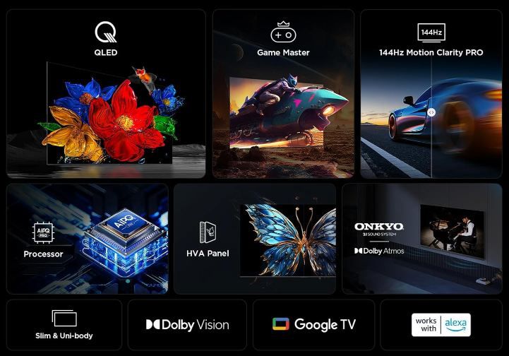 📺 TCL 98T8C 98 4K UHD HDR QLED Smart TV mit 144Hz für 1.399€ (statt 1.599€)