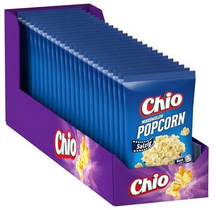 🍿 24er Pack Chio Mikrowellen Popcorn, Salzig, je 100g ab 19,79€ (statt 27€)