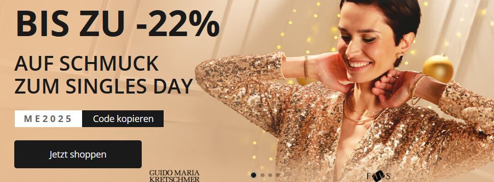 💍 Christ Single Days Sale mit bis zu 22% Rabatt auf ausgewählte Schmuckstücke