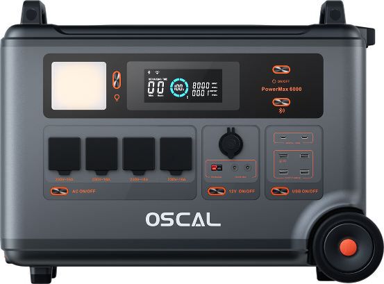 ⚡ Oscal PowerMax 6000 Powerstation mit 6.000W/3.600Wh für 1.323€ (statt 1.599€)