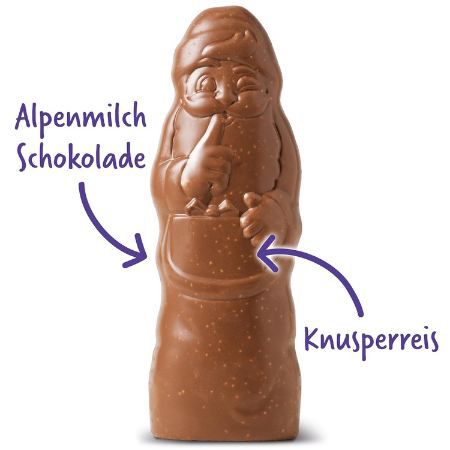 🍫 14er Pack Milka Weihnachtsmann Knusper, je 95g für 36,80€ (statt 46€)