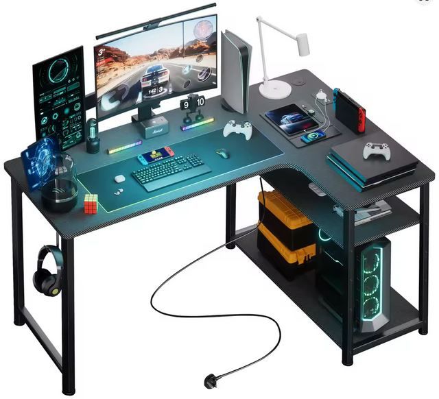 🖥️ Comhoma L-Form Gaming Schreibtisch mit USB + Steckdose für 50,24€ (statt 70€) 🖥️ Comhoma L Form Gaming Schreibtisch mit USB + Steckdose für 50,24€ (statt 70€)