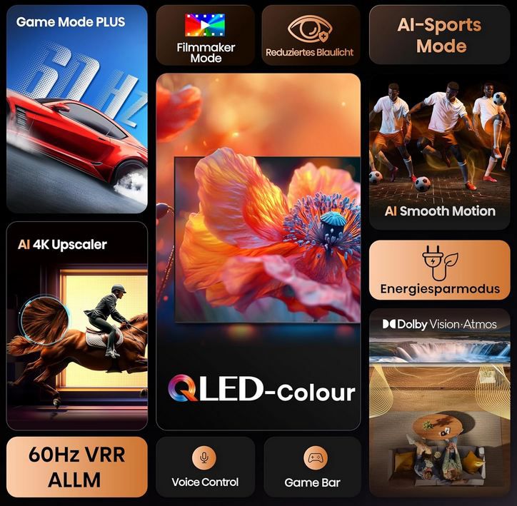📺 Hisense 65E7Q 65 4K UHD QLED Smart TV für 459€ (statt 697€)