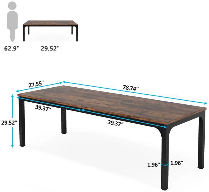 🖥️ Tribesigns 2 Personen Schreibtisch, 200cm für 82,99€ (statt 111€)
