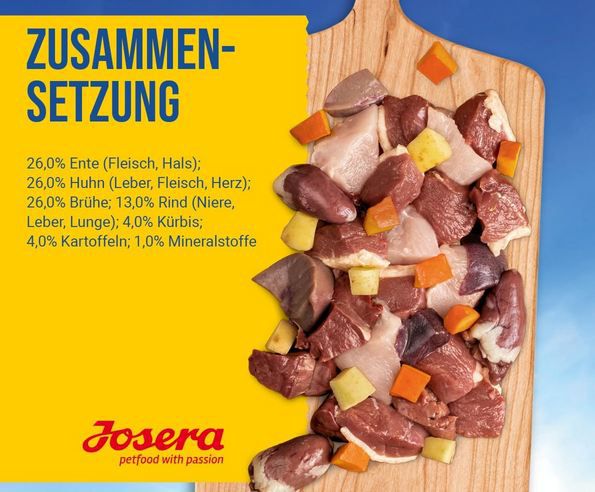 🐕 6er Pack Josera Meat Lovers Menu mit Ente & Kürbis, 800g ab 12,72€ (statt 23€)