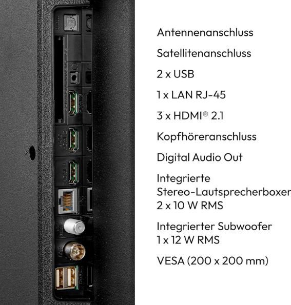 📺 Medion MD 855700 55 Zoll 4K QLED Fernseher für 379,85€ (statt 450€)