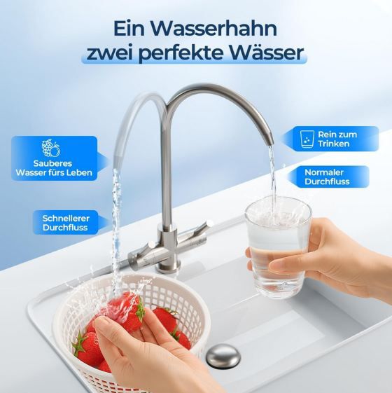 🚰 Ecoviva 600GPD Umkehrosmose-Wasserfiltersystem für 192,59€ (statt 321€) 🚰 Ecoviva 600GPD Umkehrosmose Wasserfiltersystem für 192,59€ (statt 321€)