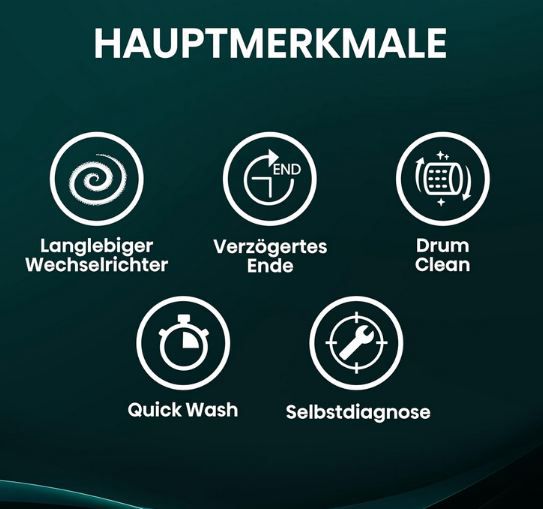 👕 Hisense WF1Q1041BW Waschmaschine mit Dampffunktion, 10Kg für 364,65€ (statt 499€)