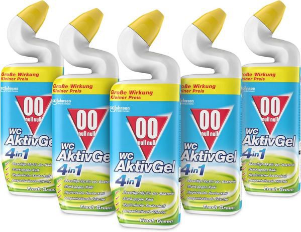 🚽 5er Pack 00 null null WC Aktiv Gel Fresh Green für 7,45€ (statt 10€) 🚽 5er Pack 00 null null WC Aktiv Gel Fresh Green für 7,45€ (statt 10€)