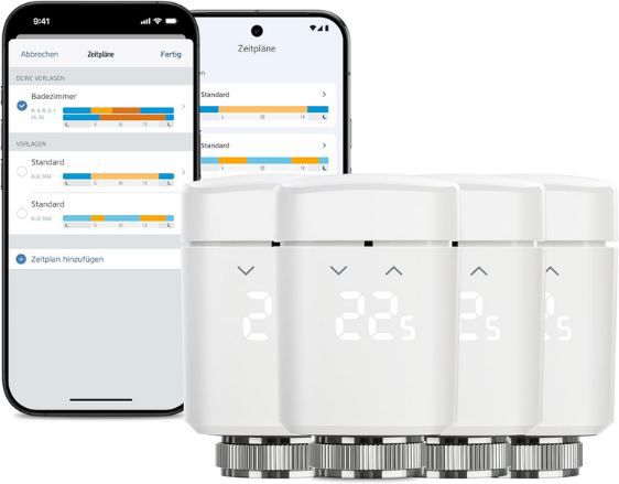 🥶 4er Set Eve Thermo (Matter) Smartes Heizkörperthermostat für 189,94€ (statt 252€)