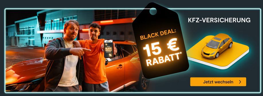 🚗 HUK24: Black Friday Deals   z.B. KFZ Versicherung mit 15€ Rabatt & weitere