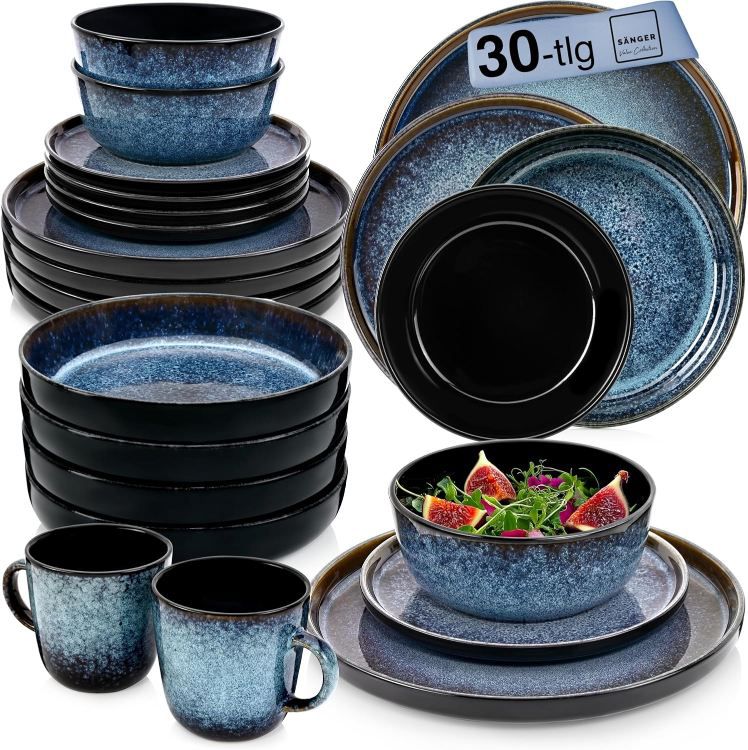 🍽️ Sänger Osaka Steingut Kombiservice für 6 Personen, 30-tlg. für 135,99€ (statt 165€)