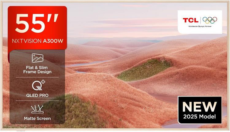 📺 TCL NXTVISION A300W 55 📺 TCL NXTVISION A300W 55 QLED PRO TV mit 144Hz für 629€ (statt 752€)