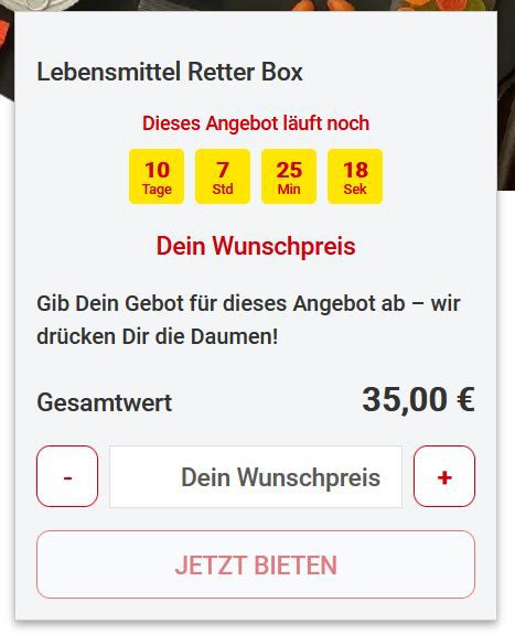 🥫 Netto Lebensmittel Retter Box mit Wunschpreis ab 15€   ca. 50€ Warenwert!