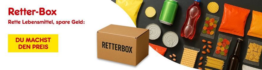 🥫 Netto Lebensmittel Retter Box mit Wunschpreis ab 15€   ca. 50€ Warenwert!