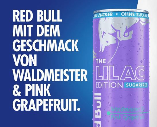🥤 24er Pack Red Bull Energy Drink Lilac Edition Zero ab 21,37€ (statt 31€)   0,89€ pro Dose