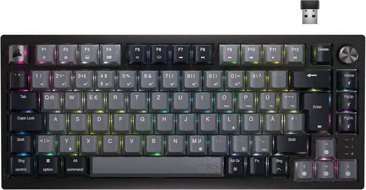 ⌨️ Corsair K65 Plus Wireless 75% RGB Mechanische Gaming Tastatur für 109,99€ (statt 134€)