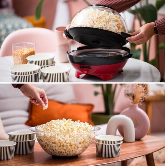 🍿 Gadgy Retro Popcorn Maker mit 5 Liter, 800W für 39,79€ (statt 54€)