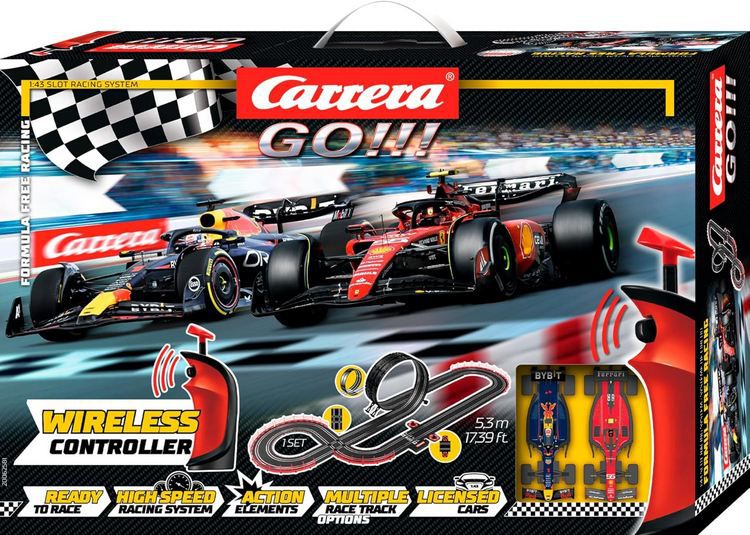 🏎️ Carrera GO!!! Formula Free Racing (Wireless) Rennbahn-Set für 56,96€ (statt 70€) 🏎️ Carrera GO!!! Formula Free Racing (Wireless) Rennbahn Set für 56,96€ (statt 70€)