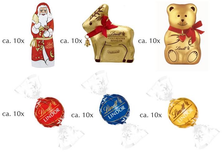 🍬 Lindt Schokolade Christmas Sharing Box, 690g für 27,19€ (statt 36€)