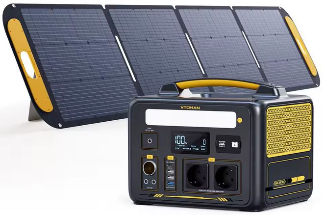 🔌 VTOMAN JUMP 600X Powerstation + VS200 Solarpanel für 329,32€ (statt 490€) 🔌 VTOMAN JUMP 600X Powerstation + VS200 Solarpanel für 329,32€ (statt 490€)
