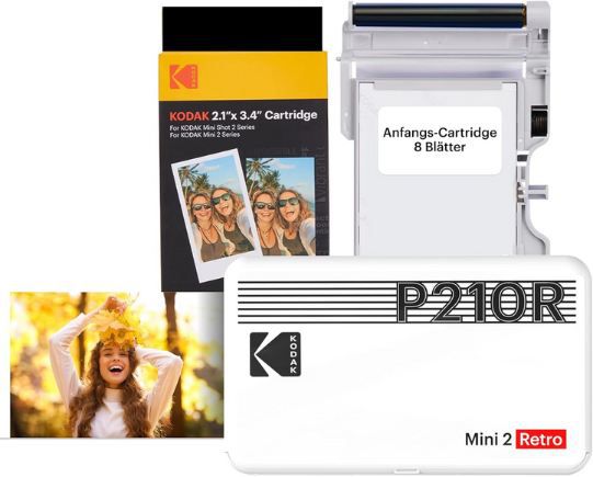 📷 Kodak Mini 2 Retro Mobiler Fotodrucker mit Bluetooth für 75,99€ (statt 98€)