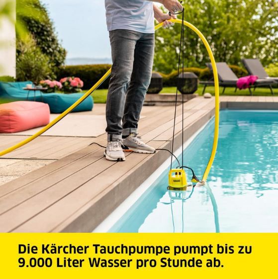 💦 Kärcher SP 9.000 Flat Tauchpumpe, Fördermenge: 9.000 l/h für 49,98€ (statt 56€)