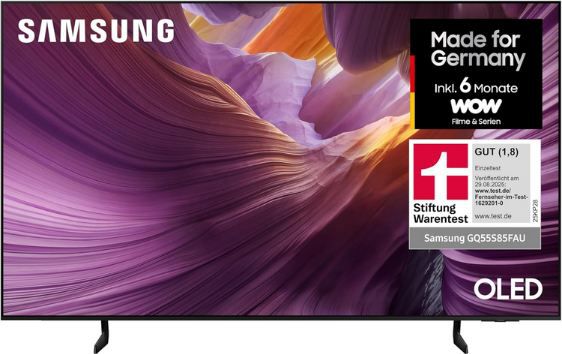 📺 Samsung S85F 55 4K OLED HDR TV mit 120Hz für 799€ (statt 940€)
