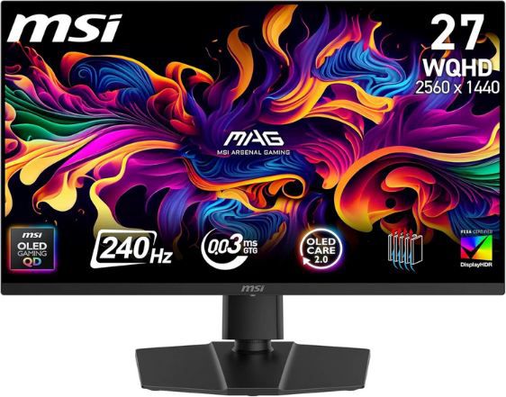 🖥️ MSI MAG 273QP QD-OLED X24 26,5 🖥️ MSI MAG 273QP QD OLED X24 26,5 WQHD Gaming Monitor für 489,99€ (statt 579€)
