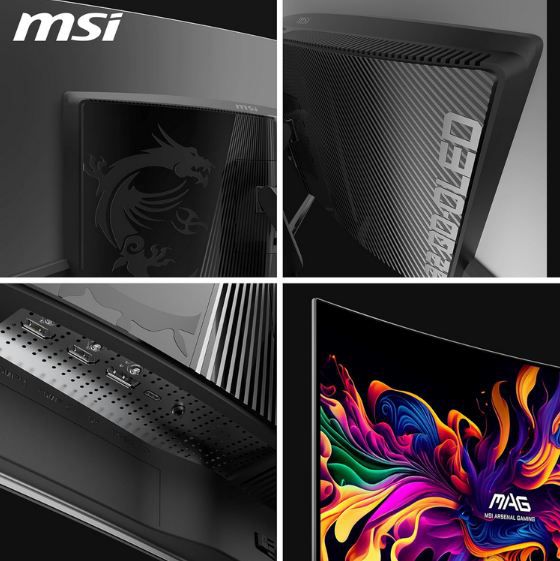 🖥️ MSI MAG 321CUPDE 32 UHD QD OLED Curved Gaming Monitor für 699€ (statt 729€)
