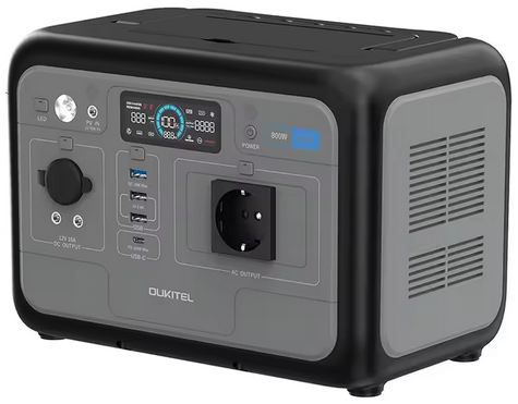 🔌 Oukitel P800E LiFePO4 Powerstation mit 800W, 512Wh für 144,40€ (statt 230€)