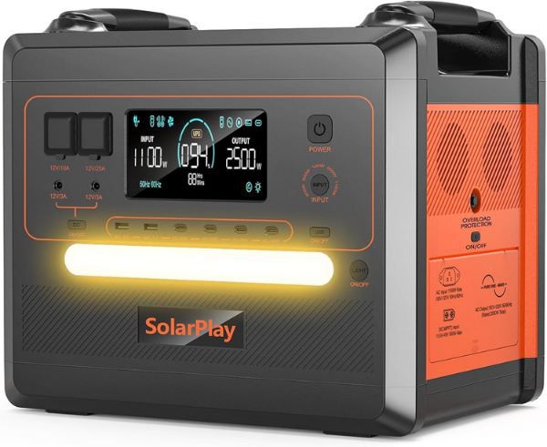 🔋 Solarplay Q2402M LiFePO4 Powerstation mit 2.500W, 2304Wh für 467,21€ (statt 611€)