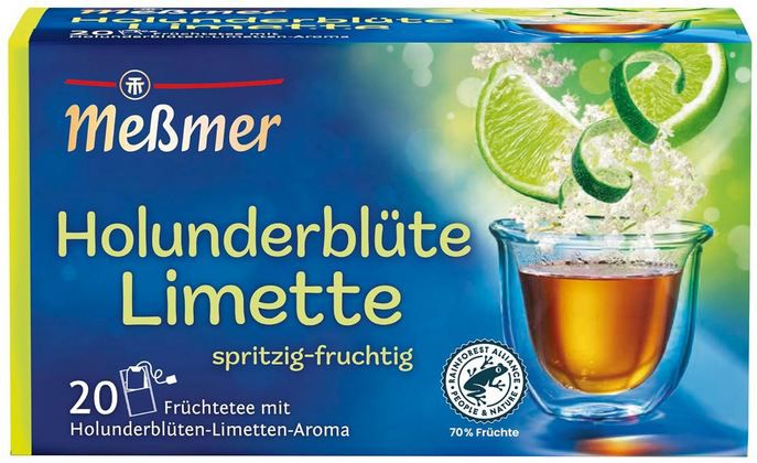 🍵 4 x 20 Beutel Meßmer Holunderblüte Limette ab 6,76€ (statt 10€)