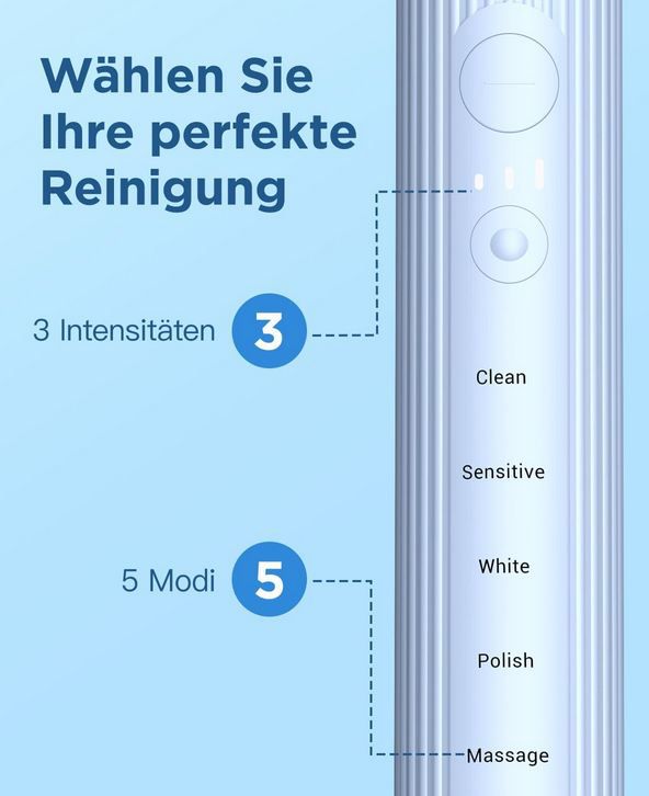 🪥 Yteath Pro Elektrische Schallzahnbürste mit 5 Putzmodi für 9,99€ (statt 20€) 🪥 Yteath Pro Elektrische Schallzahnbürste mit 5 Putzmodi für 9,99€ (statt 20€)