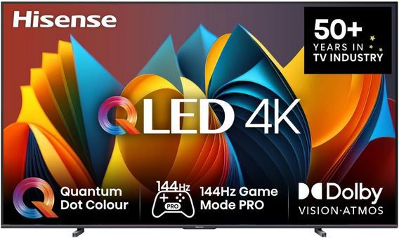 📺 Hisense 100E7NQ 100 4K UHD QLED TV mit 144Hz für 1.449€ (statt 1.649€)