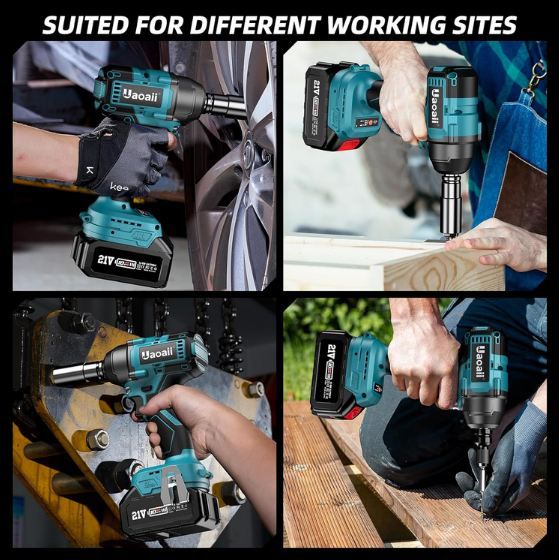 🧰 Uaoaii Akku Schlagschrauber Set mit 380Nm für 39,99€ (statt 80€)