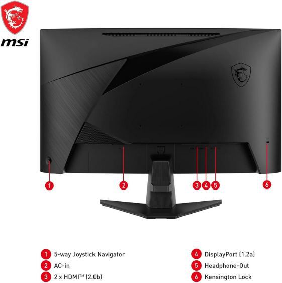 🖥️ MSI MAG 27C6F 27 🖥️ MSI MAG 27C6F 27 FHD Curved Gaming Monitor mit 180Hz für 99€ (statt 126€)