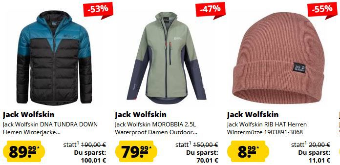 👕 SportSpar: Jack Wolfskin Mega Sale ab 8,99€ + 5€ Gutschein & VSK-Frei ab 60€ 👕 SportSpar: Jack Wolfskin Mega Sale ab 8,99€ + 5€ Gutschein & VSK Frei ab 60€