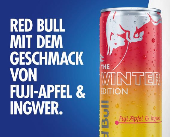 🍎 24er Pack Red Bull Energy Drink Winter Edition Fuji Apfel & Ingwer ab 22,57€ (statt 33€)