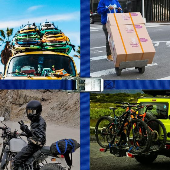 🚚 10er Pack Amazon Basics Spanngurte mit Ratschenschloss, 6m für 23,40€ (statt 28€)